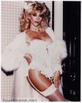 Judy Landers in white lingerie