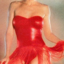 Cathy Lee Crosby in red