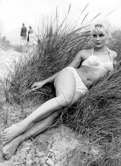 Elke Sommer bikini in the dunes
