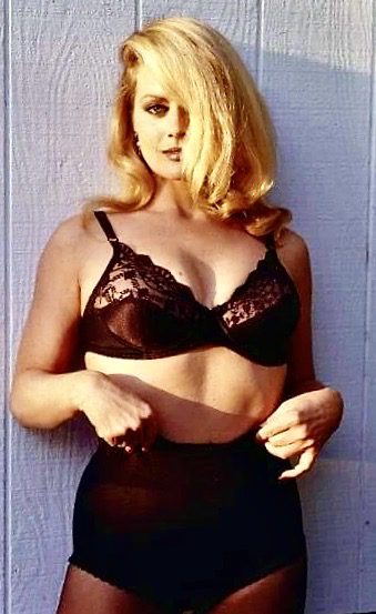 Beverly D'angelo in basic black lingerie