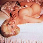 Jayne Mansfield nude on a bed
