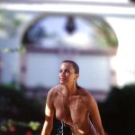 A nude Bo Derek rising out of the water