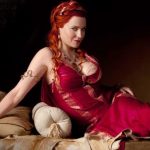 Lucy Lawless as Lucretia in Spartacus TV series
