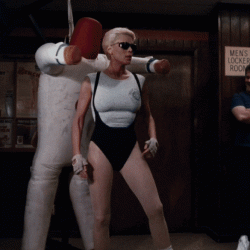 Leslie Easterbrook the tough training instructor Debbie Callahan in Police Academy